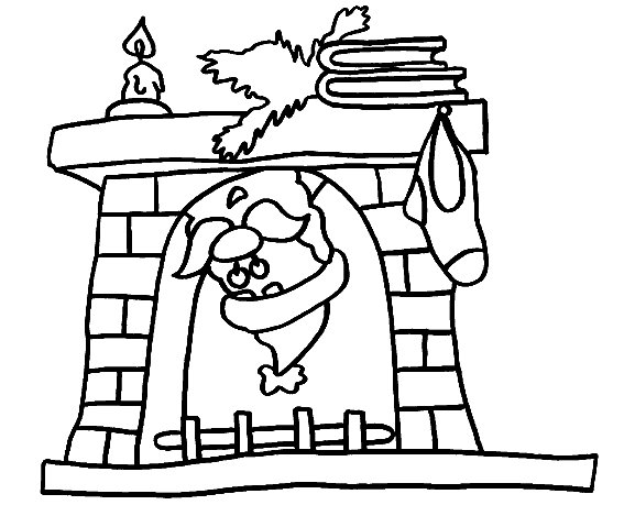 Skarpety świąteczne kolorowanki